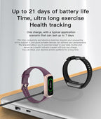 Keep Health Fitness Trackers for Women Men Amoled Step Counter Slim Thin 25 Sports Modes with Heart Rate Blood Pressure Monitor Alarm Stopwatch Timer Calories Burned IP68 Step Tracker Watch