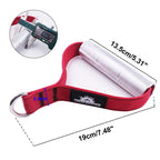 1Pair Metal Gym Handles Resistance Bands Exercise Cable Machine Home Fitness Equipment Double Webbing Non-Slip Grip