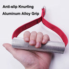 1Pair Metal Gym Handles Resistance Bands Exercise Cable Machine Home Fitness Equipment Double Webbing Non-Slip Grip