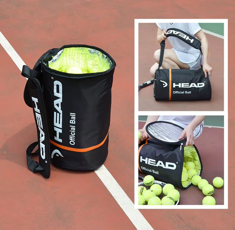 Large Capacity  Tennis Bag for 100 Pcs Tenis Balls Bucket Bag with Heat Insulation Tennis Balls Bag Tennis Padel Ball Bolsas