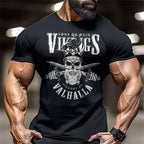 Men’s Skeleton Workout T-Shirt – Muscle Fit Gym Top