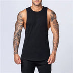 Men’s Cotton Gym Tank Top – Breathable Sleeveless Fitness Shirt