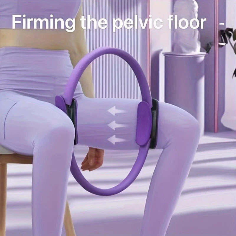 Monochrome Fitness Ring - Yoga & Pilates Resistance Circle for Home Fitness