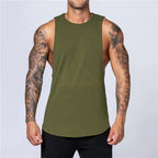 Men’s Cotton Gym Tank Top – Breathable Sleeveless Fitness Shirt