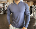 Men’s Lightweight Hooded Gym Shirt