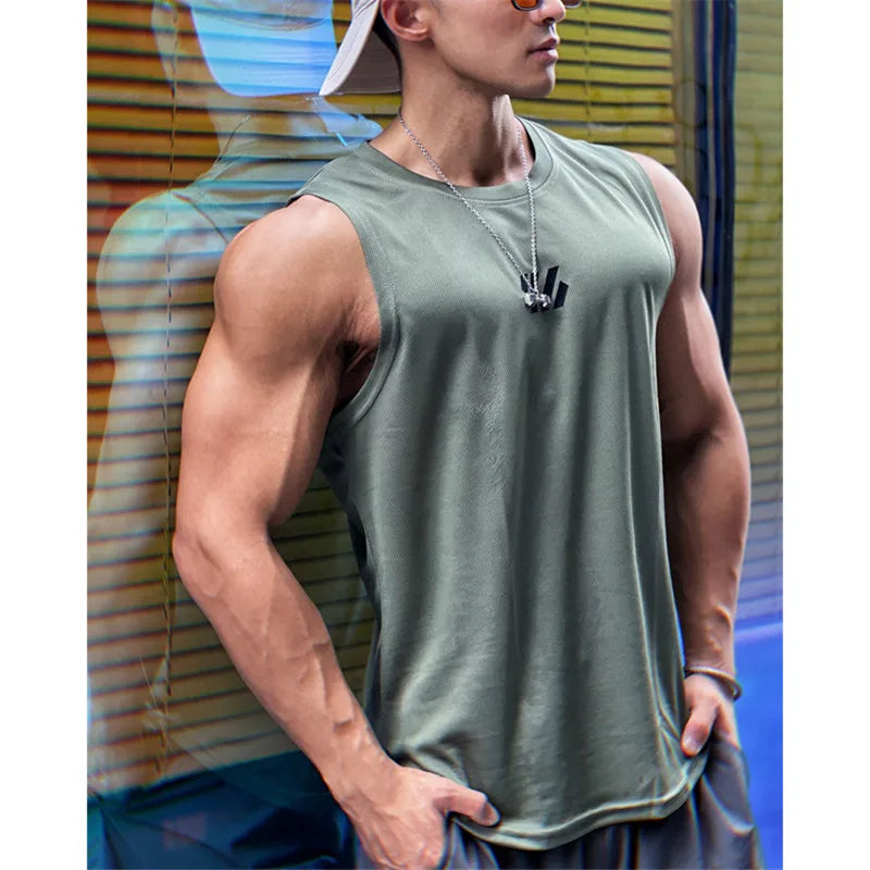 Men’s Breathable Mesh Gym Tank