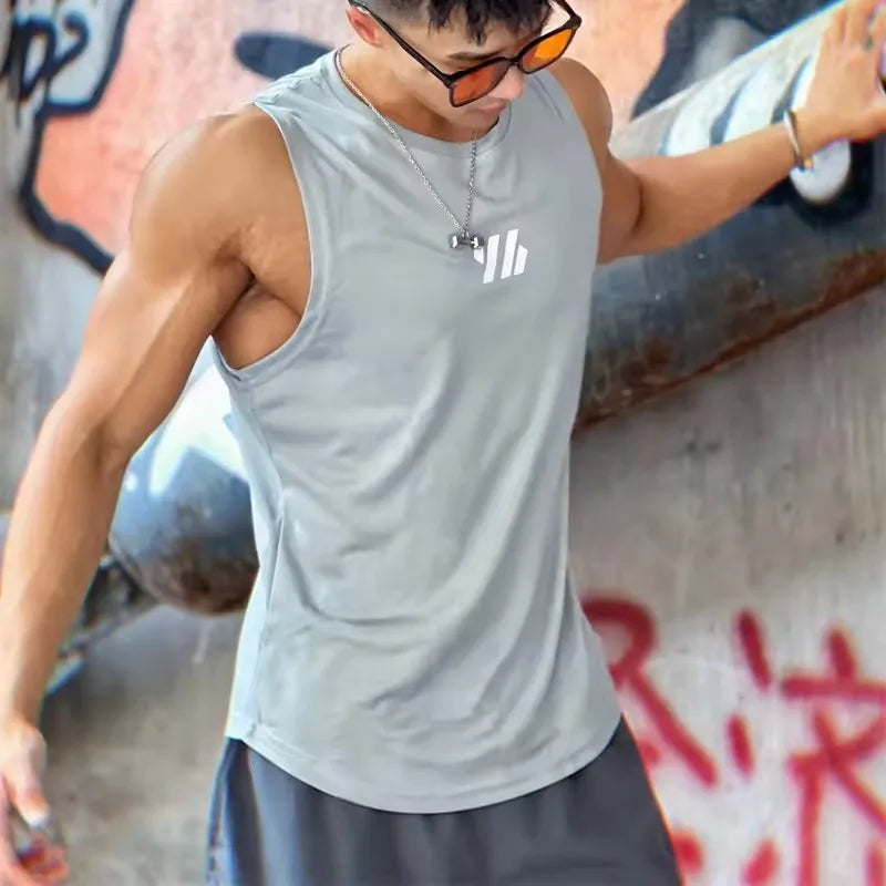 Men’s Breathable Mesh Gym Tank