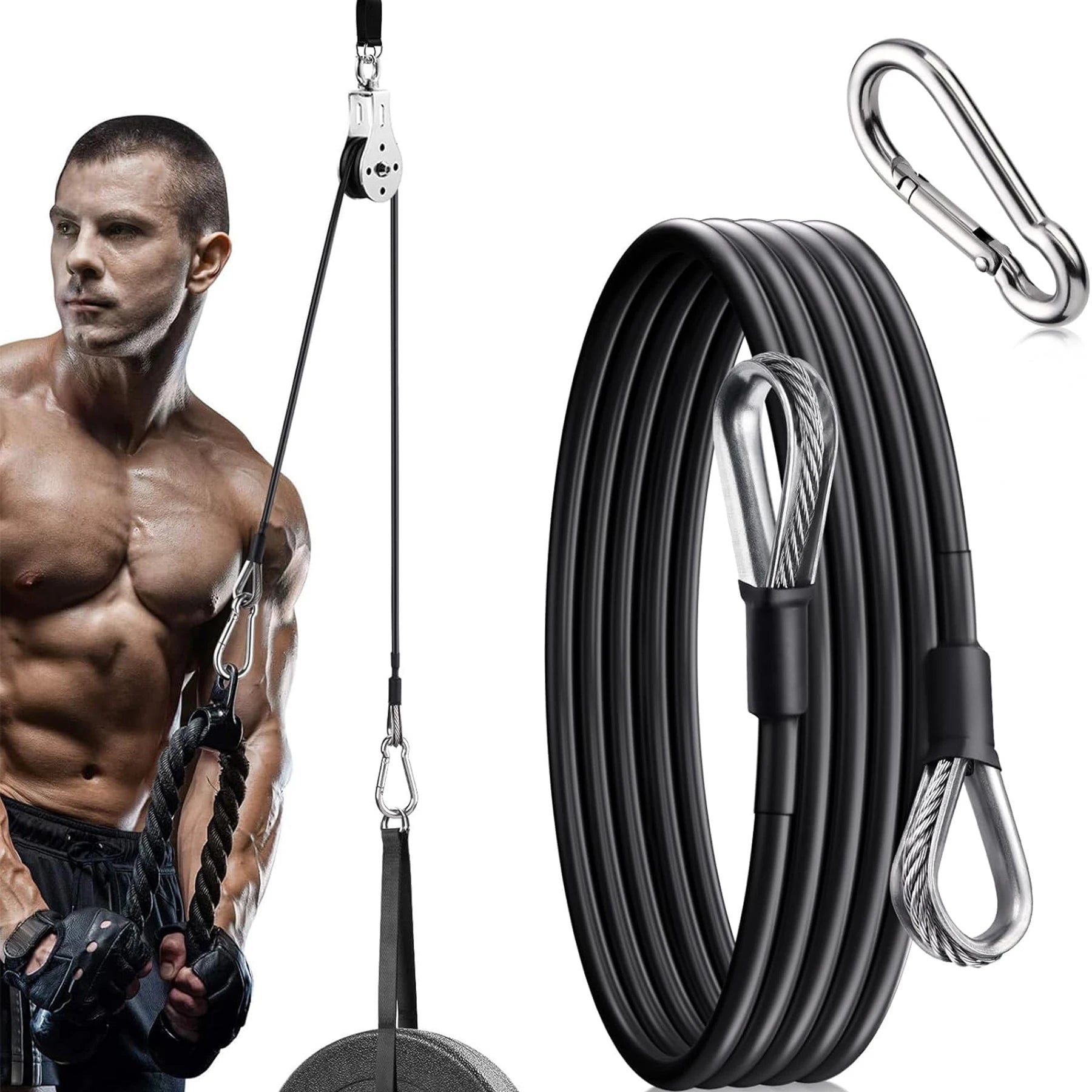 Heavy-Duty 5mm Gym Cable Extender