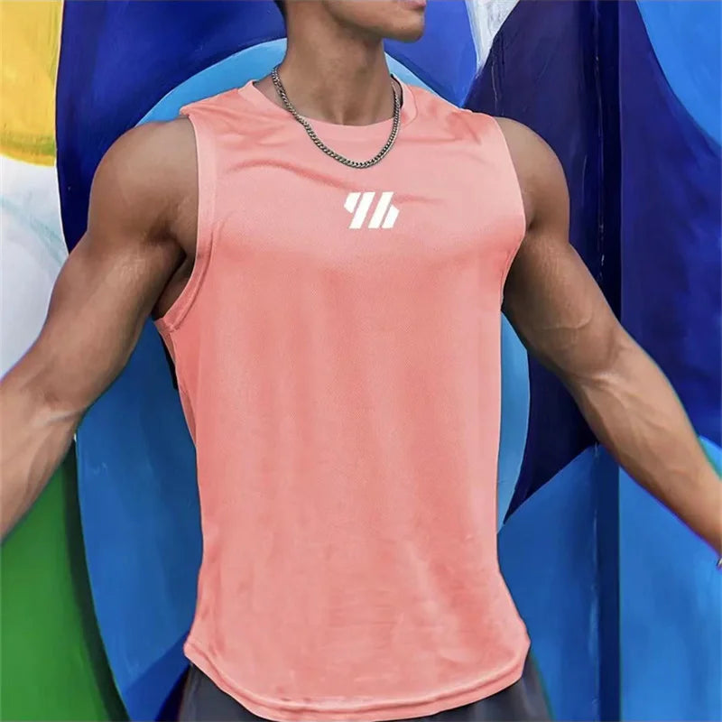 Men’s Breathable Mesh Gym Tank