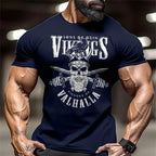Men’s Skeleton Workout T-Shirt – Muscle Fit Gym Top