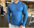 Men’s Lightweight Hooded Gym Shirt