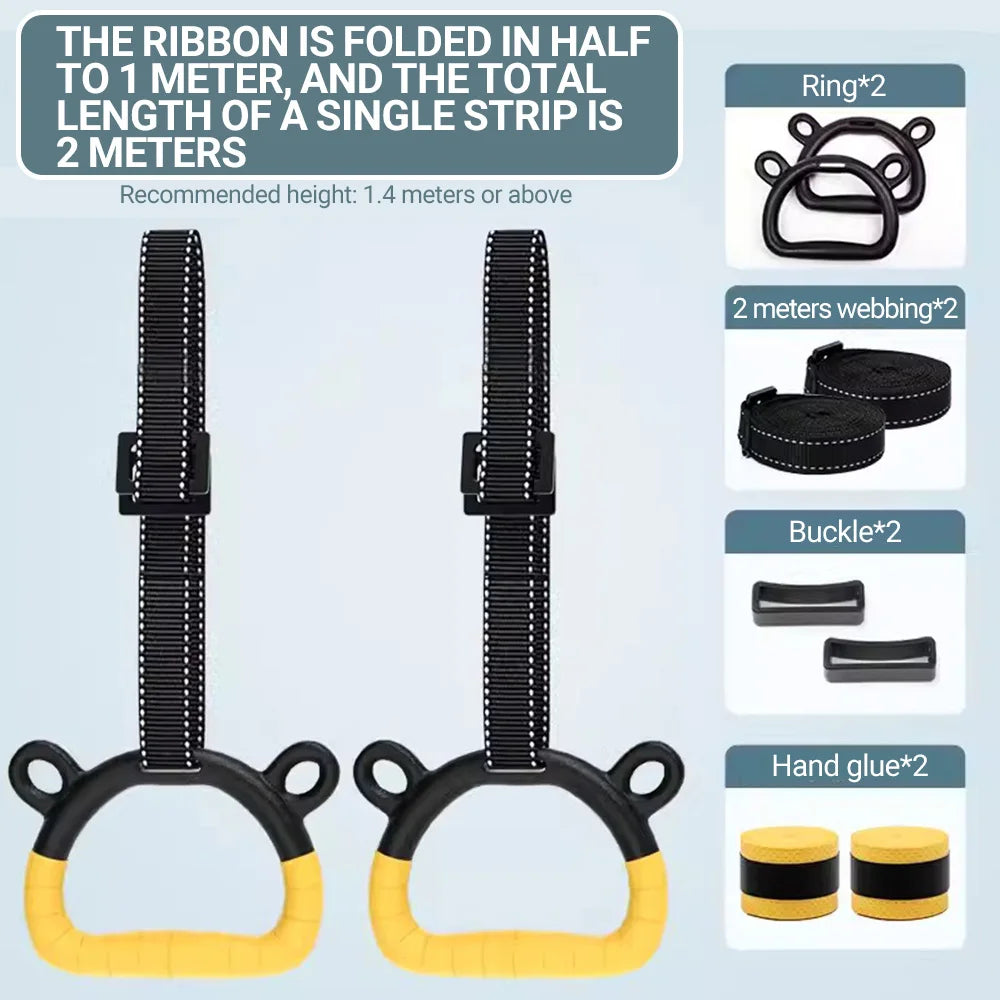 Kids Gymnastic Bar with Rings