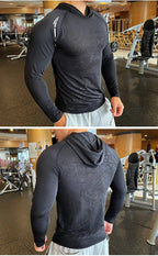 Men’s Lightweight Hooded Gym Shirt