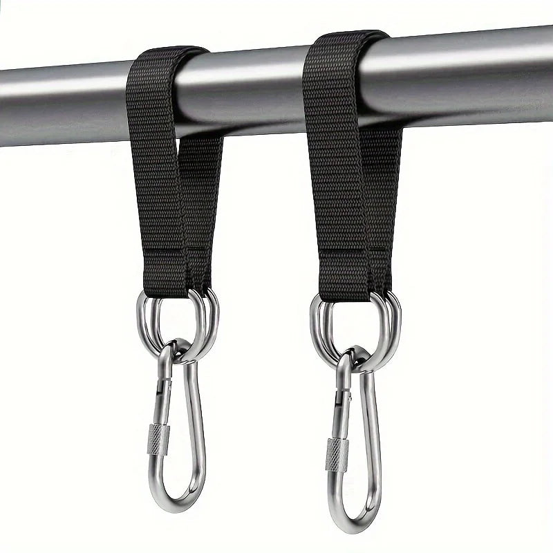 Durable Hammock Hanging Belts with Steel Hooks