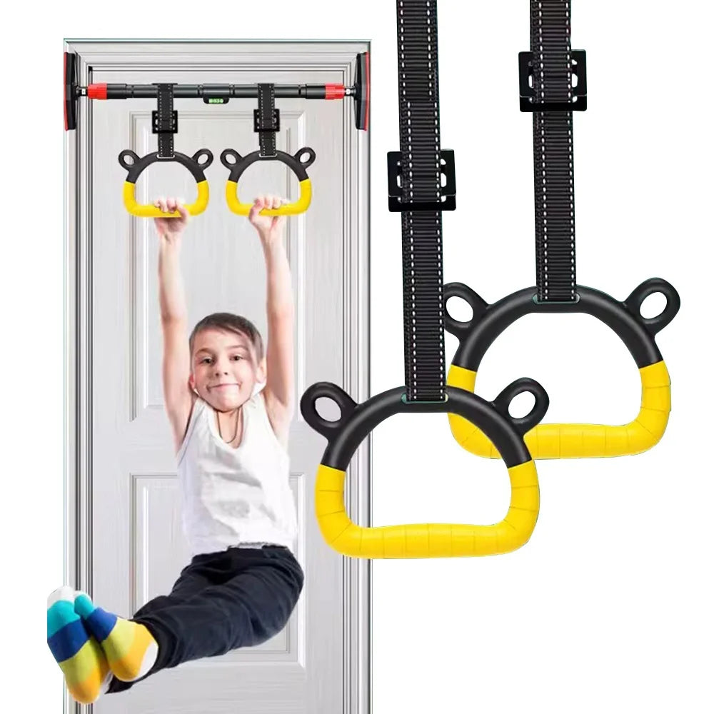 Kids Gymnastic Bar with Rings