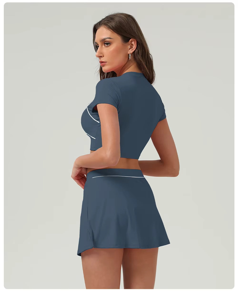 Women's Yoga Crop Top – Short Sleeve Workout Shirt