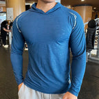 Men’s Lightweight Hooded Gym Shirt
