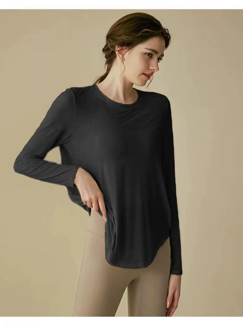 Women's Quick Dry Long Sleeve Gym Top