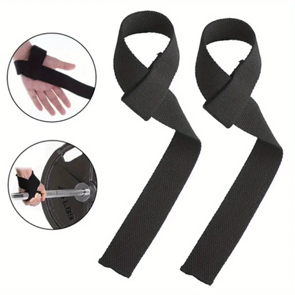 2PCS Anti-Slip Weightlifting Wrist Straps