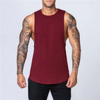 Men’s Cotton Gym Tank Top – Breathable Sleeveless Fitness Shirt