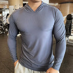 Men’s Lightweight Hooded Gym Shirt