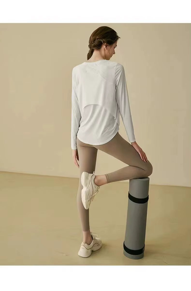 Women's Quick Dry Long Sleeve Gym Top